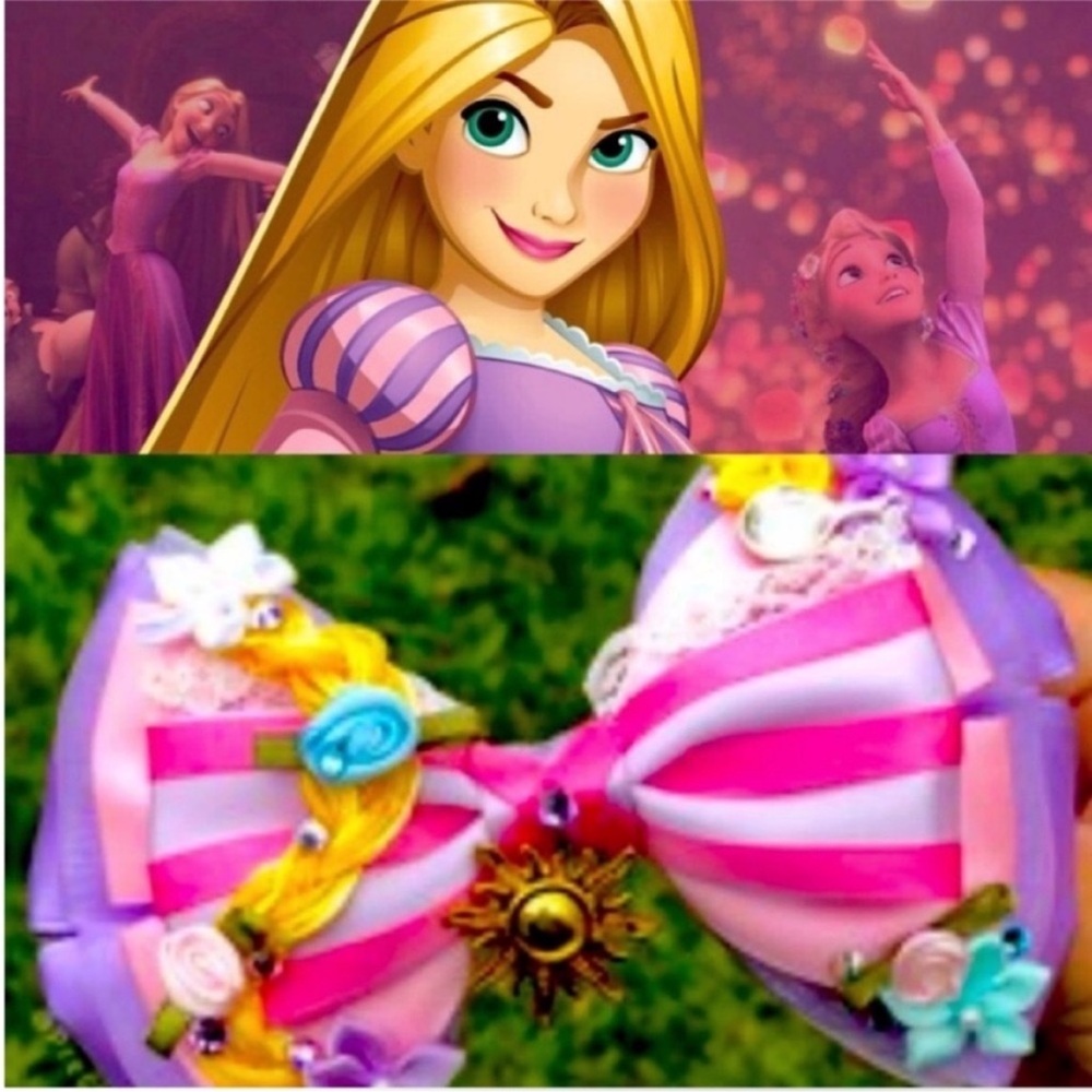 Disney Tangled Rapunzel Inspired Bow